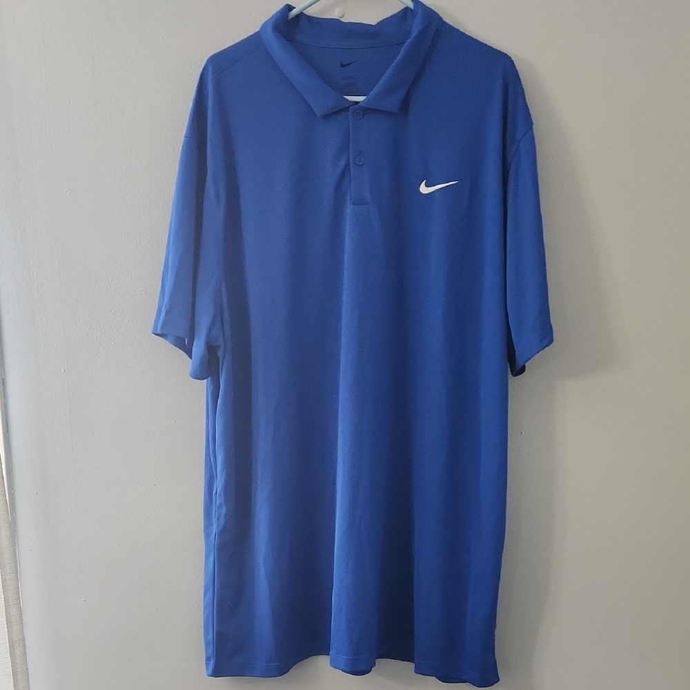 Nike Blue Dri Fit Polo